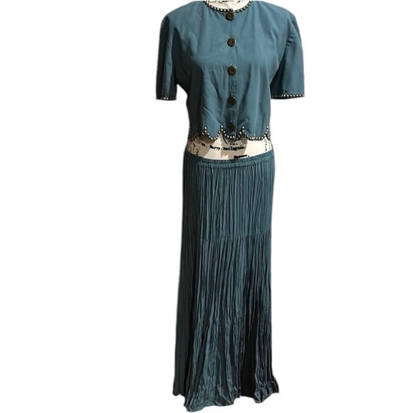 Double D Ranch Wear Top & Skirt Set - Picture 1 of 7